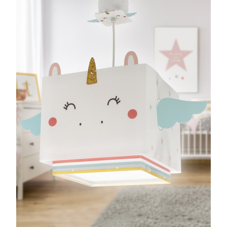 Dalber 64592 - Dječji luster LITTLE UNICORN 1xE27/15W/230V