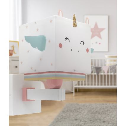 Dalber 64599 - Dječja zidna svjetiljka LITTLE UNICORN 1xE27/15W/230V