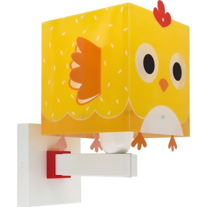 Dalber 64649 - Dječja zidna svjetiljka LITTLE CHICKEN 1xE27/15W/230V