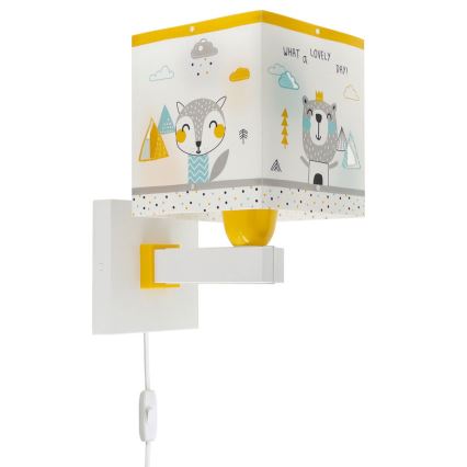 Dalber 73249 - Dječja zidna svjetiljka HELLO LITTLE 1xE27/60W/230V