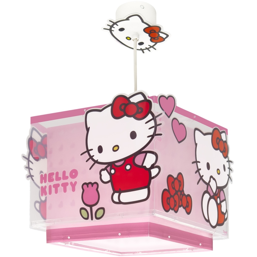 Dalber 73262 - Dječja stropna svjetiljka HELLO KITTY 1xE27/15W/230V ružičasta