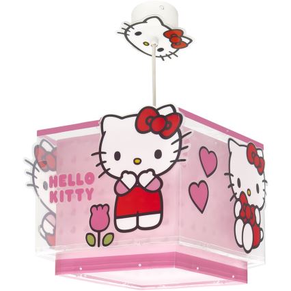 Dalber 73262 - Dječja stropna svjetiljka HELLO KITTY 1xE27/15W/230V ružičasta