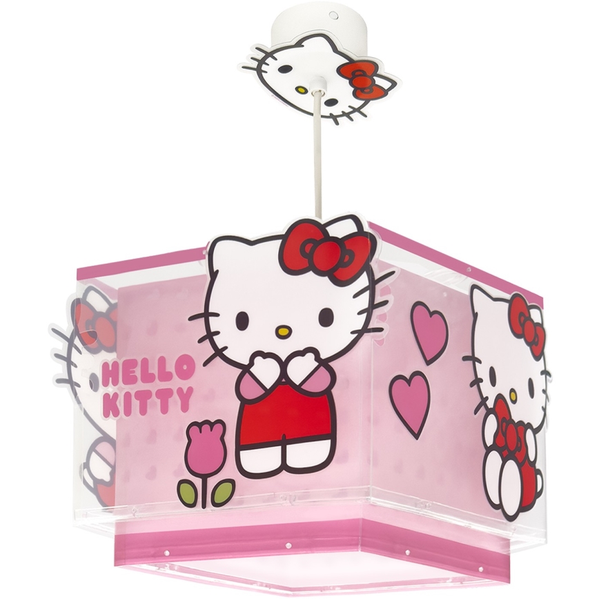 Dalber 73262 - Dječja stropna svjetiljka HELLO KITTY 1xE27/15W/230V ružičasta