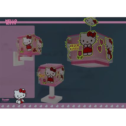 Dalber 73262 - Dječja stropna svjetiljka HELLO KITTY 1xE27/15W/230V ružičasta