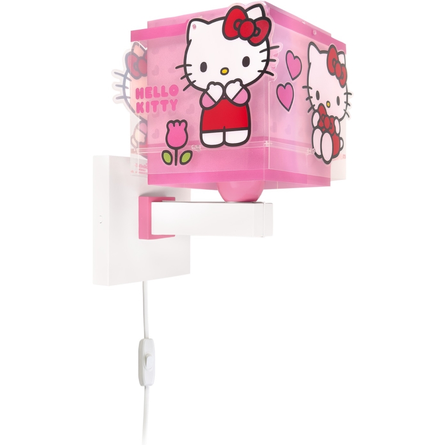 Dalber 73269 - Dječja zidna svjetiljka HELLO KITTY 1xE27/15W/230V ružičasta