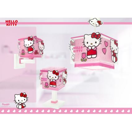 Dalber 73269 - Dječja zidna svjetiljka HELLO KITTY 1xE27/15W/230V ružičasta