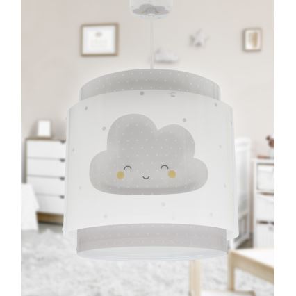 Dalber 76012E - Dječji luster BABY DREAMS 1xE27/15W/230V siva