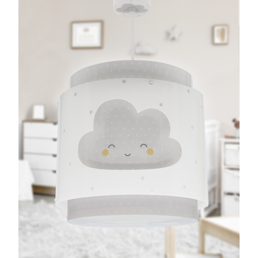 Dalber 76012E - Dječji luster BABY DREAMS 1xE27/15W/230V siva