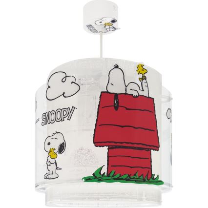 Dalber 76302 - Dječji luster SNOOPY 1xE27/15W/230V bijela/crvena
