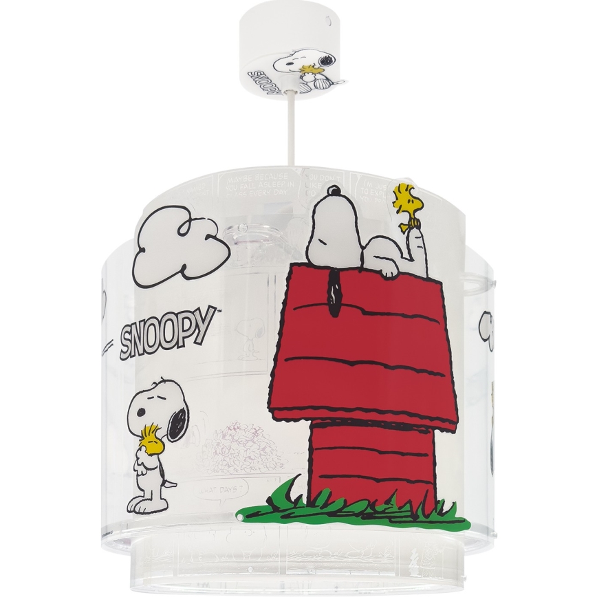 Dalber 76302 - Dječji luster SNOOPY 1xE27/15W/230V bijela/crvena
