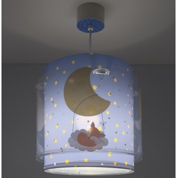 Dalber 76632 - Dječji luster MOON DREAMS 1xE27/15W/230V plavi
