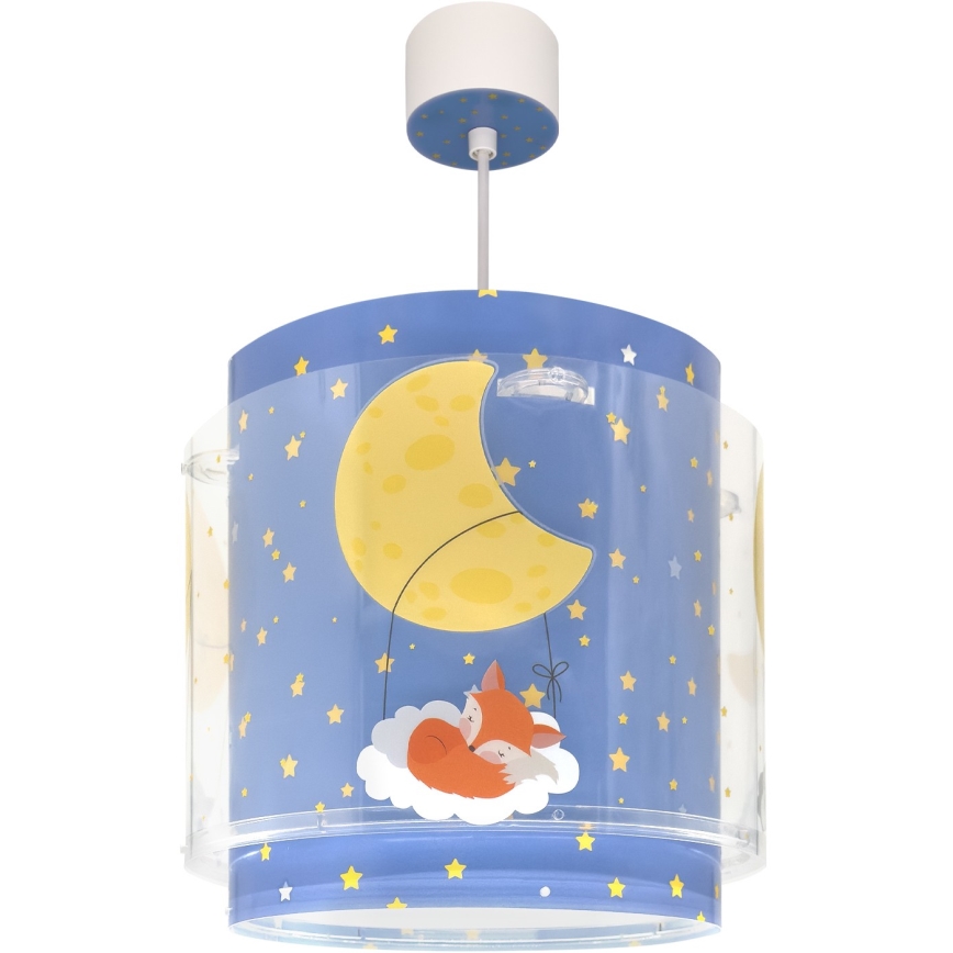 Dalber 76632 - Dječji luster MOON DREAMS 1xE27/15W/230V plavi