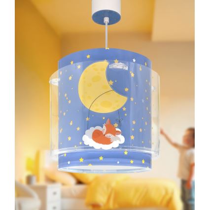 Dalber 76632 - Dječji luster MOON DREAMS 1xE27/15W/230V plavi