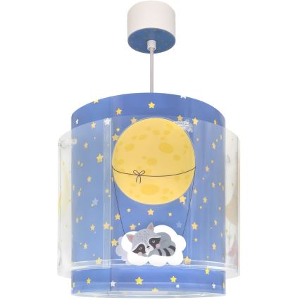 Dalber 76632 - Dječji luster MOON DREAMS 1xE27/15W/230V plavi