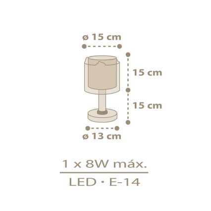 Dalber 76871 - Dječja lampica BABY CHICK 1xE14/8W/230V