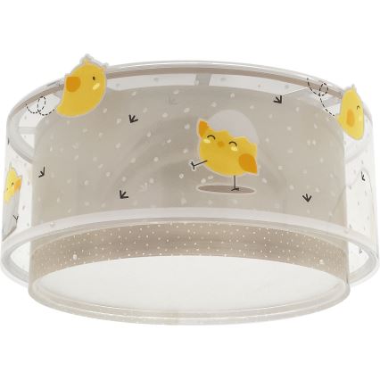 Dalber 76876 - Dječja stropna svjetiljka BABY CHICK 2xE27/15W/230V