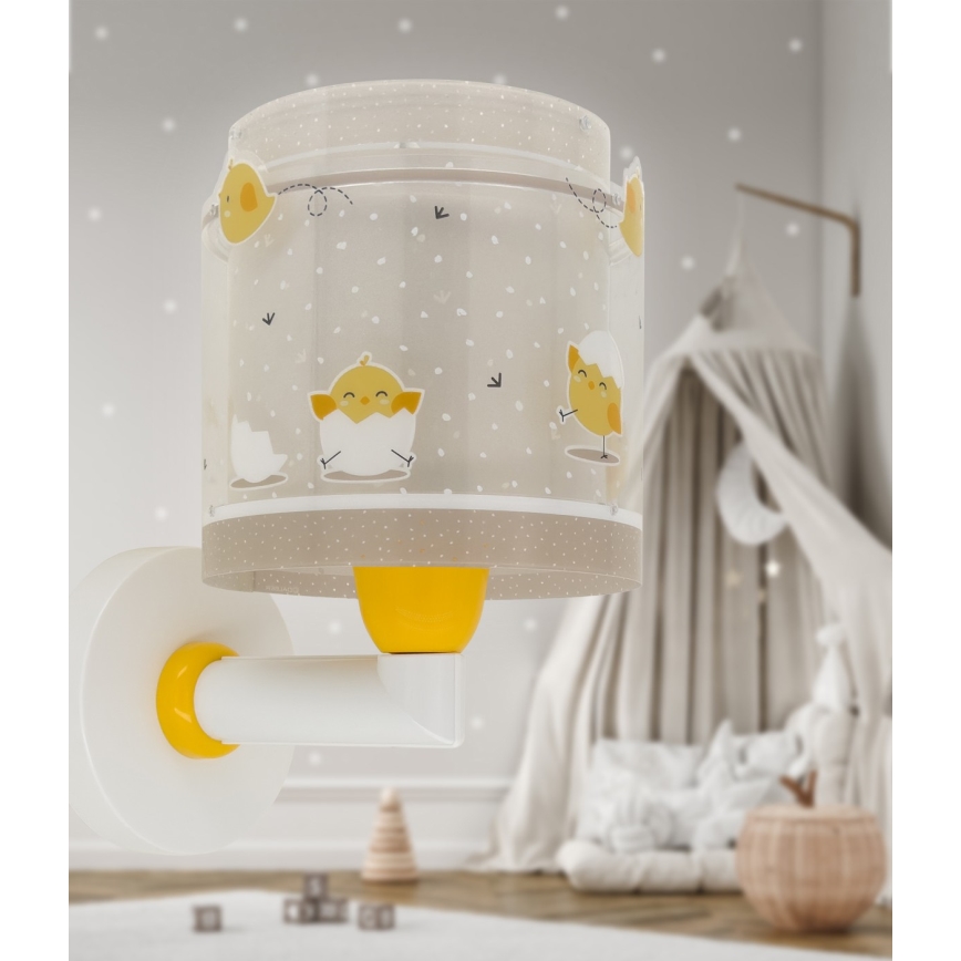 Dalber 76879 - Dječja zidna svjetiljka BABY CHICK 1xE27/15W/230V