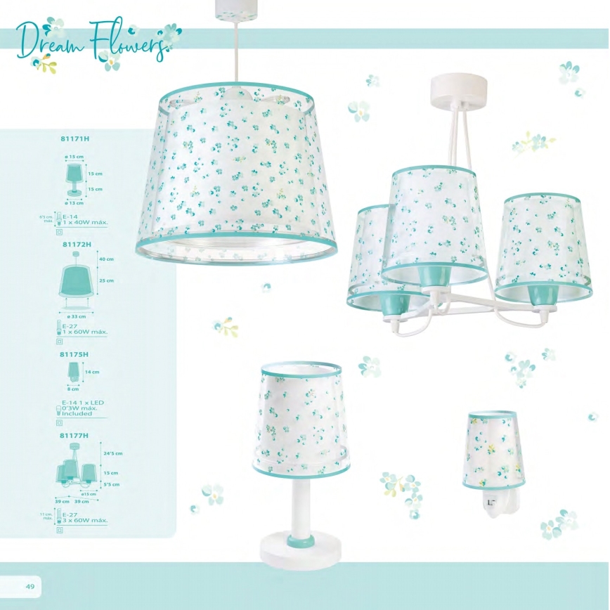 Dalber 81175H - LED Lampica za utičnicu DREAM FLOWERS 1xE14/0,3W/230V