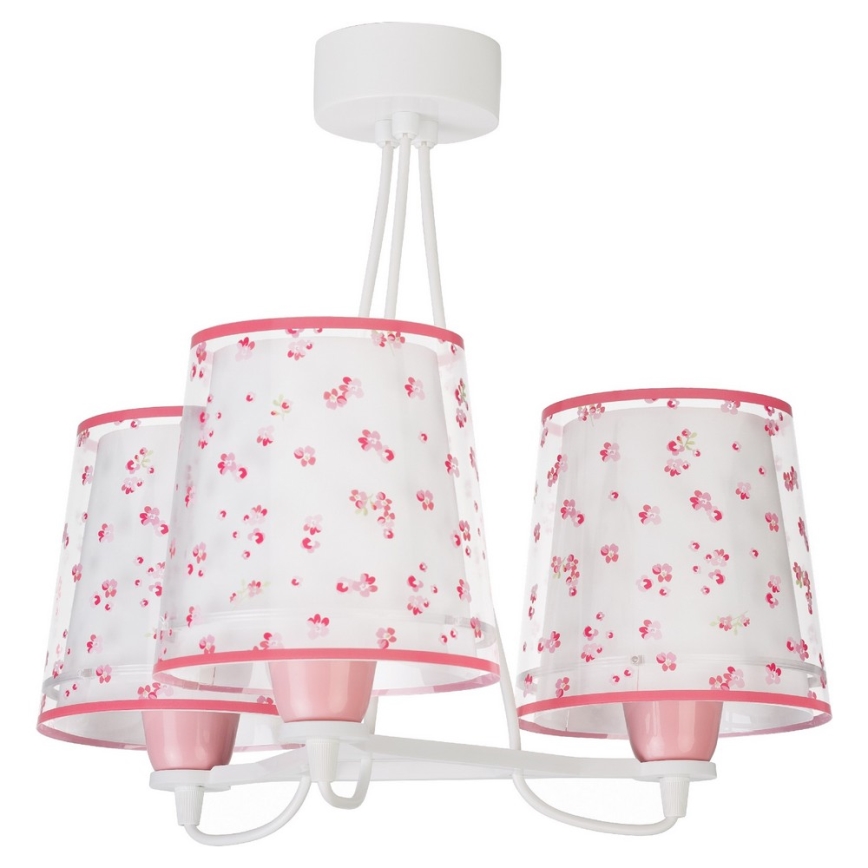 Dalber 81177S - Dječji luster DREAM FLOWERS 3xE27/60W/230V