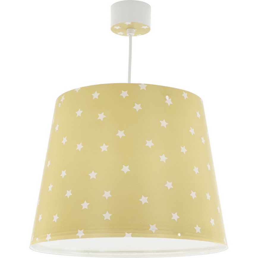 Dalber 82212A - Dječji luster STAR LIGHT 1xE27/60W/230V žuta