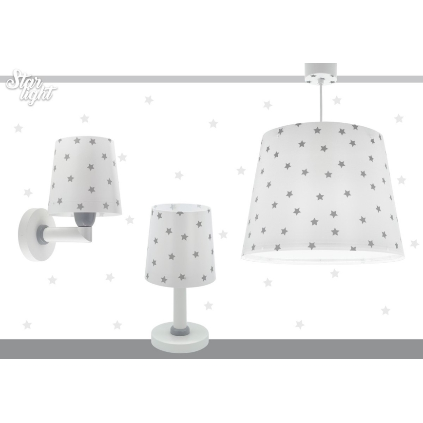 Dalber 82212B - Dječji luster STAR LIGHT 1xE27/60W/230V bijela