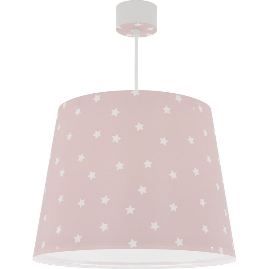 Dalber 82212S - Dječji luster STAR LIGHT 1xE27/60W/230V ružičasta