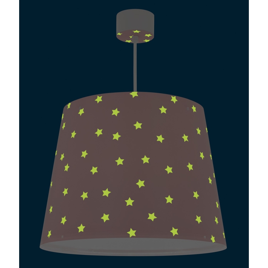 Dalber 82212S - Dječji luster STAR LIGHT 1xE27/60W/230V ružičasta