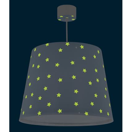 Dalber 82212T - Dječji luster STAR LIGHT 1xE27/60W/230V plava
