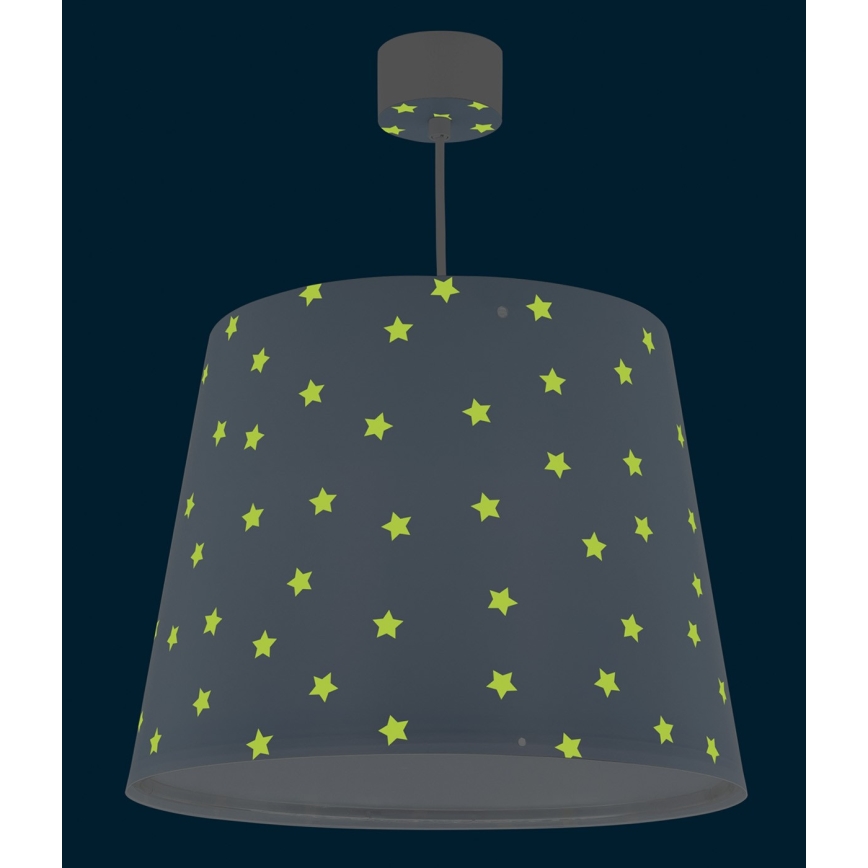 Dalber 82212T - Dječji luster STAR LIGHT 1xE27/60W/230V plava