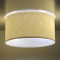 Dalber 82216A - Dječja stropna svjetiljka STAR LIGHT 2xE27/60W/230V žuta
