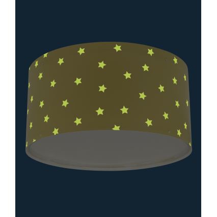 Dalber 82216A - Dječja stropna svjetiljka STAR LIGHT 2xE27/60W/230V žuta