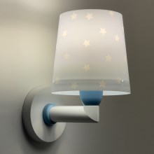 Dalber 82219T - Dječja zidna svjetiljka STAR LIGHT 1xE27/60W/230V plava