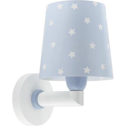 Dalber 82219T - Dječja zidna svjetiljka STAR LIGHT 1xE27/60W/230V plava