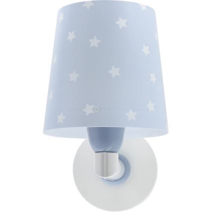 Dalber 82219T - Dječja zidna svjetiljka STAR LIGHT 1xE27/60W/230V plava