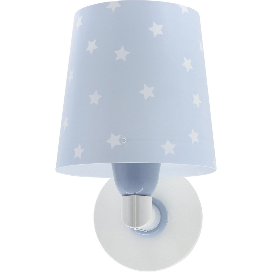 Dalber 82219T - Dječja zidna svjetiljka STAR LIGHT 1xE27/60W/230V plava