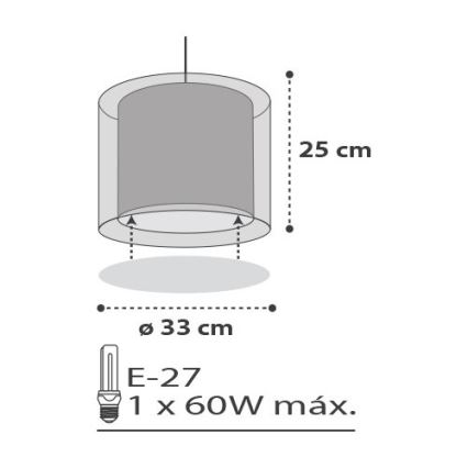 Dalber D-41412E - Dječji luster CLOUDS 1xE27/60W/230V