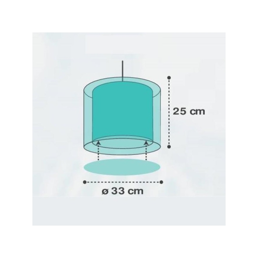 Dalber D-41412H - Dječji luster CLOUDS 1xE27/60W/230V