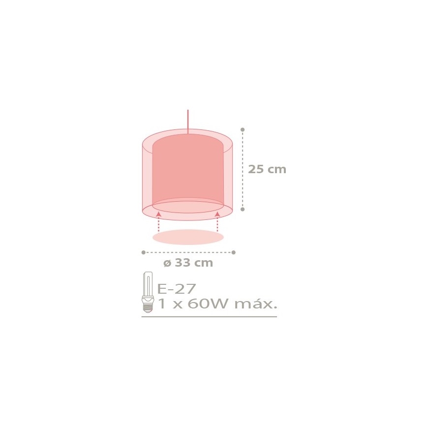 Dalber D-41432 - Dječji luster COLOR RAIN 1xE27/60W/230V