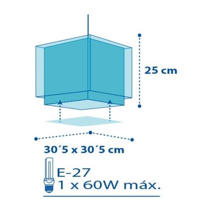 Dalber D-43422 - Dječji luster PETIT MARIN 1xE27/60W/230V