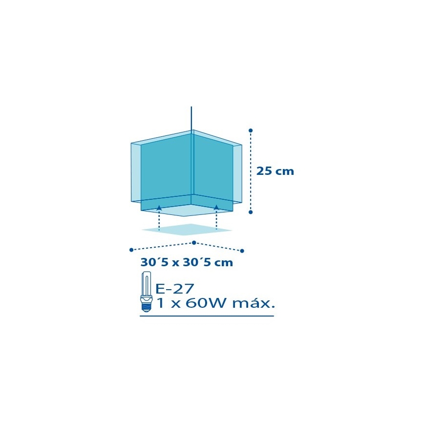 Dalber D-43422 - Dječji luster PETIT MARIN 1xE27/60W/230V