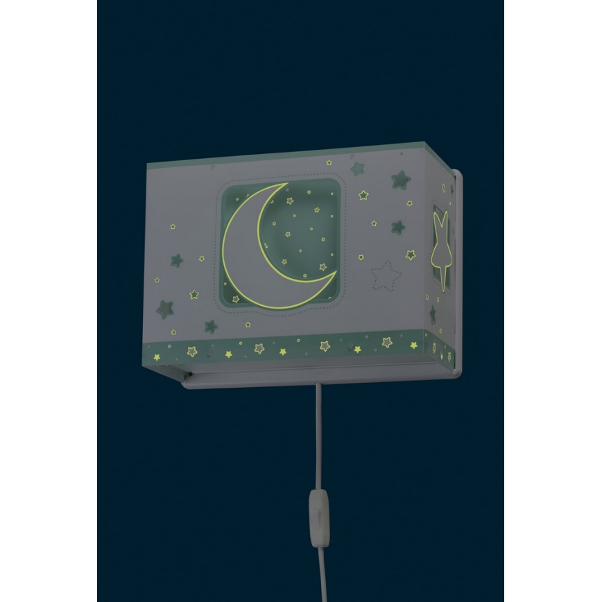 Dalber D-63238H - Dječja zidna svjetiljka MOONLIGHT 1xE27/60W/230V
