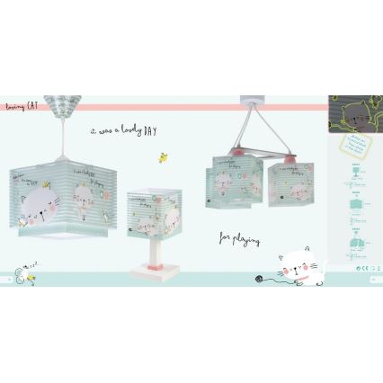Dalber D-63321 - Dječja lampica LOVING CAT 1xE14/40W/230V