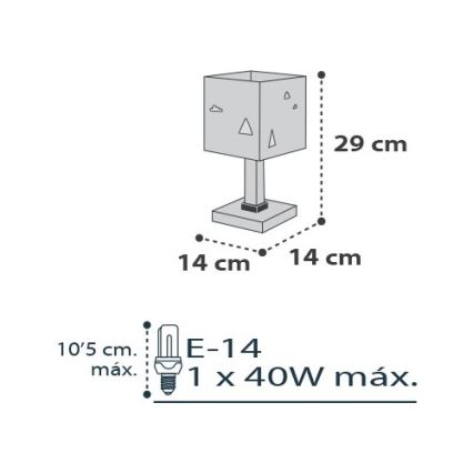 Dalber D-73241 - Dječja lampica HELLO LITTLE 1xE14/40W/230V