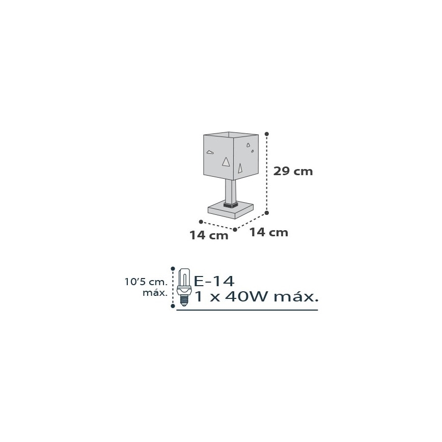 Dalber D-73241 - Dječja lampica HELLO LITTLE 1xE14/40W/230V