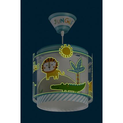 Dalber D-76112 - Dječji luster MY LITTLE JUNGLE 1xE27/60W/230V