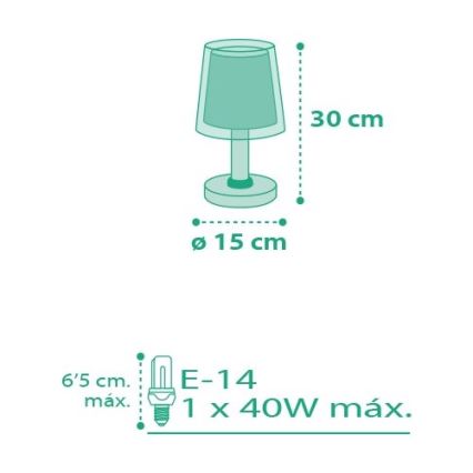 Dalber D-80221S - Dječja lampica VICHY 1xE14/40W/230V