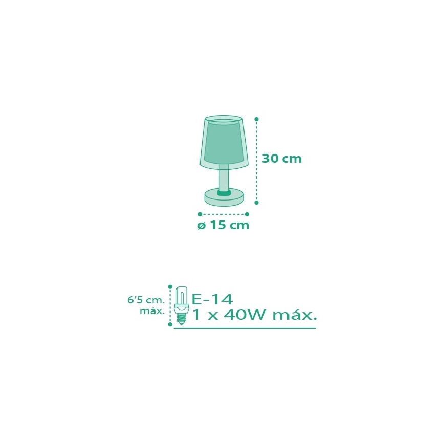 Dalber D-80221S - Dječja lampica VICHY 1xE14/40W/230V