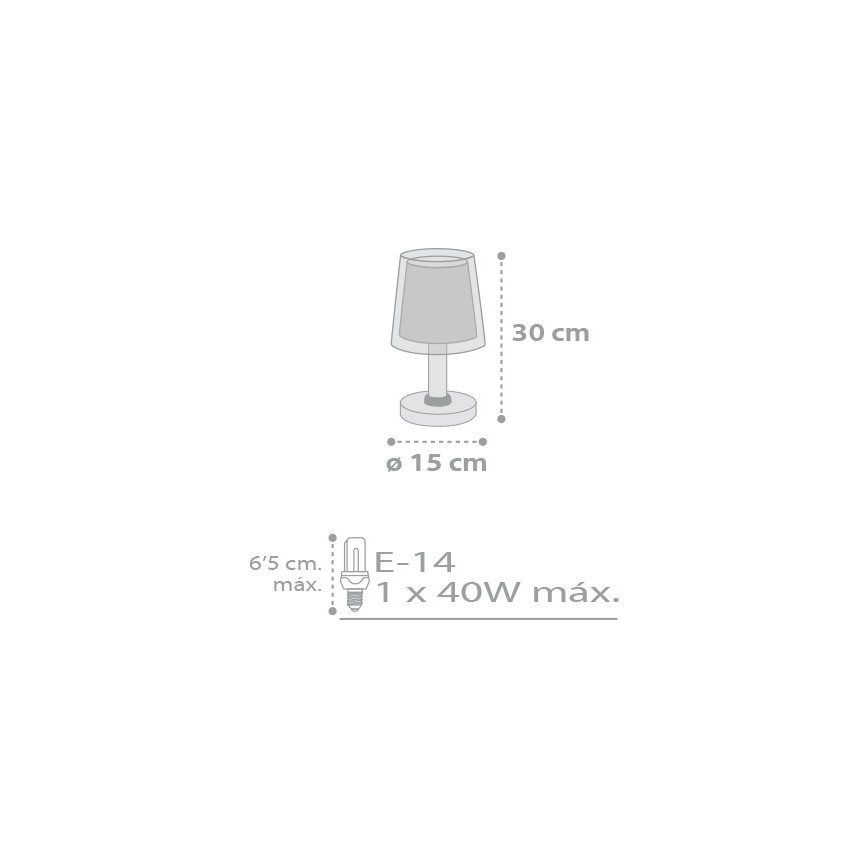 Dalber D-81211E - Dječja lampica STARS 1xE14/40W/230V