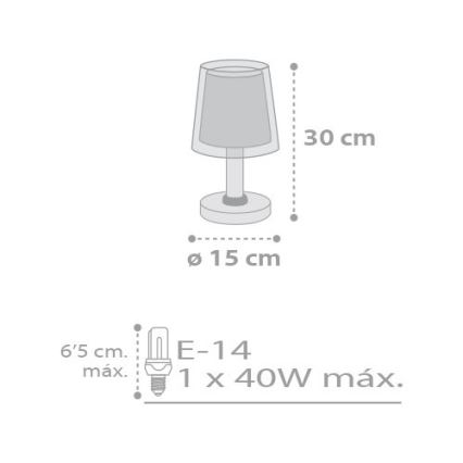 Dalber D-81211L - Dječja lampica STARS 1xE14/40W/230V