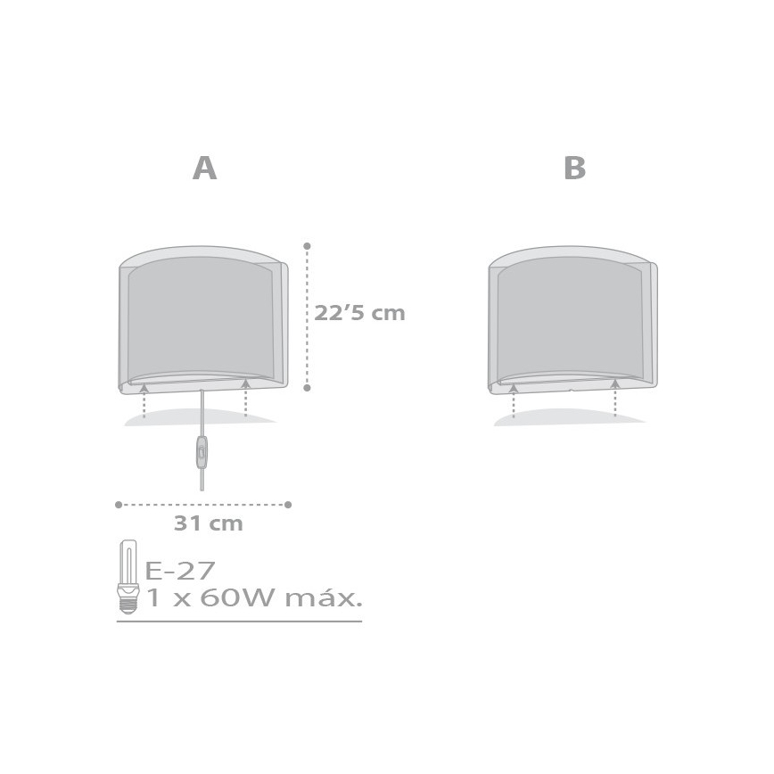 Dalber D-81218E - Dječja zidna svjetiljka STARS 1xE27/60W/230V